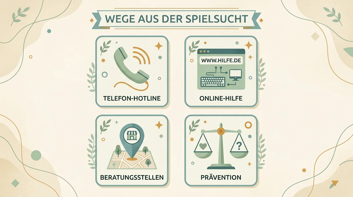 Hilfe bei Glücksspielsucht und Wege aus der Spirale